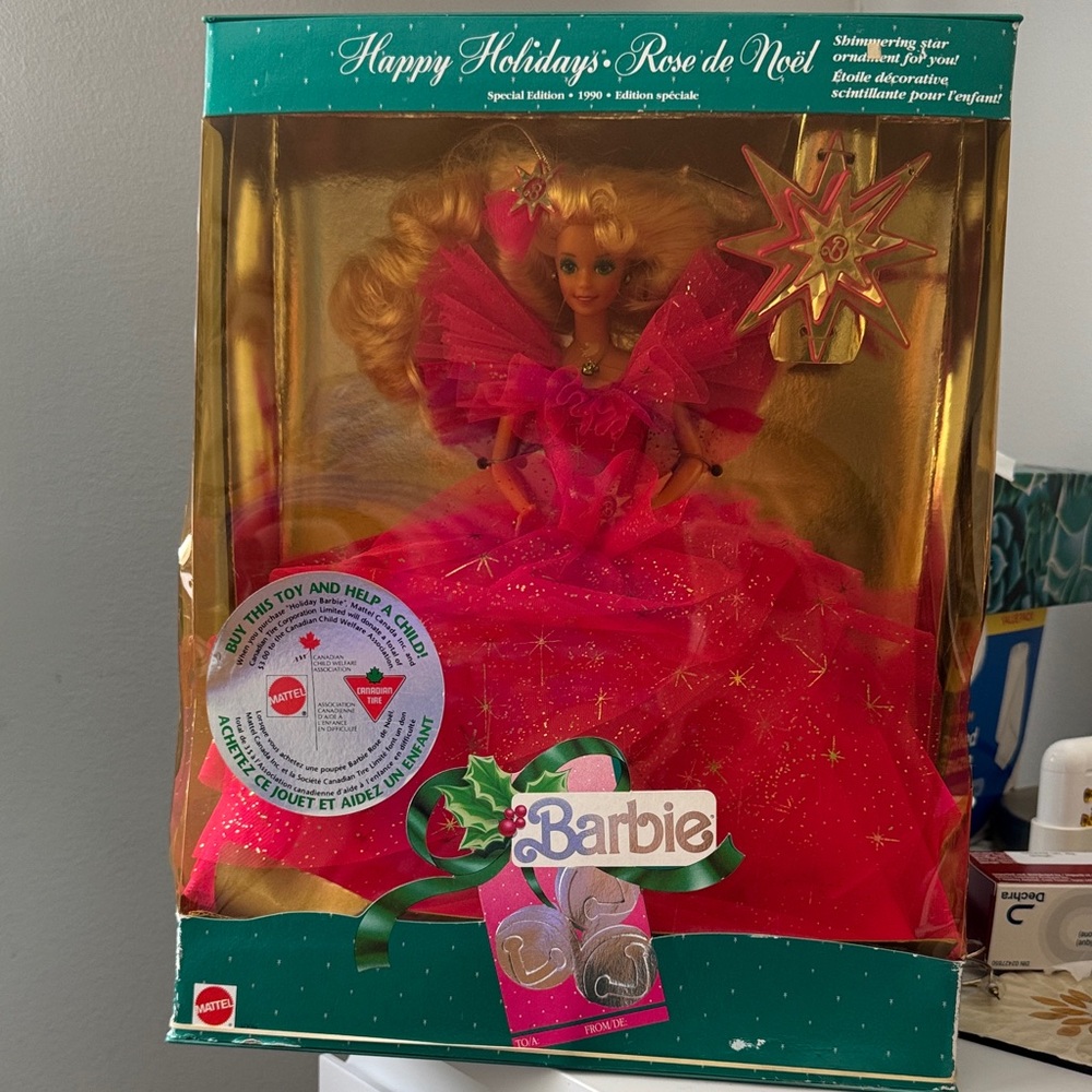 Happy Holiday Rose de Noel Barbie Special Edition 1990